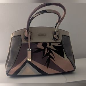 River Island Tote Bag - printed pink pattern